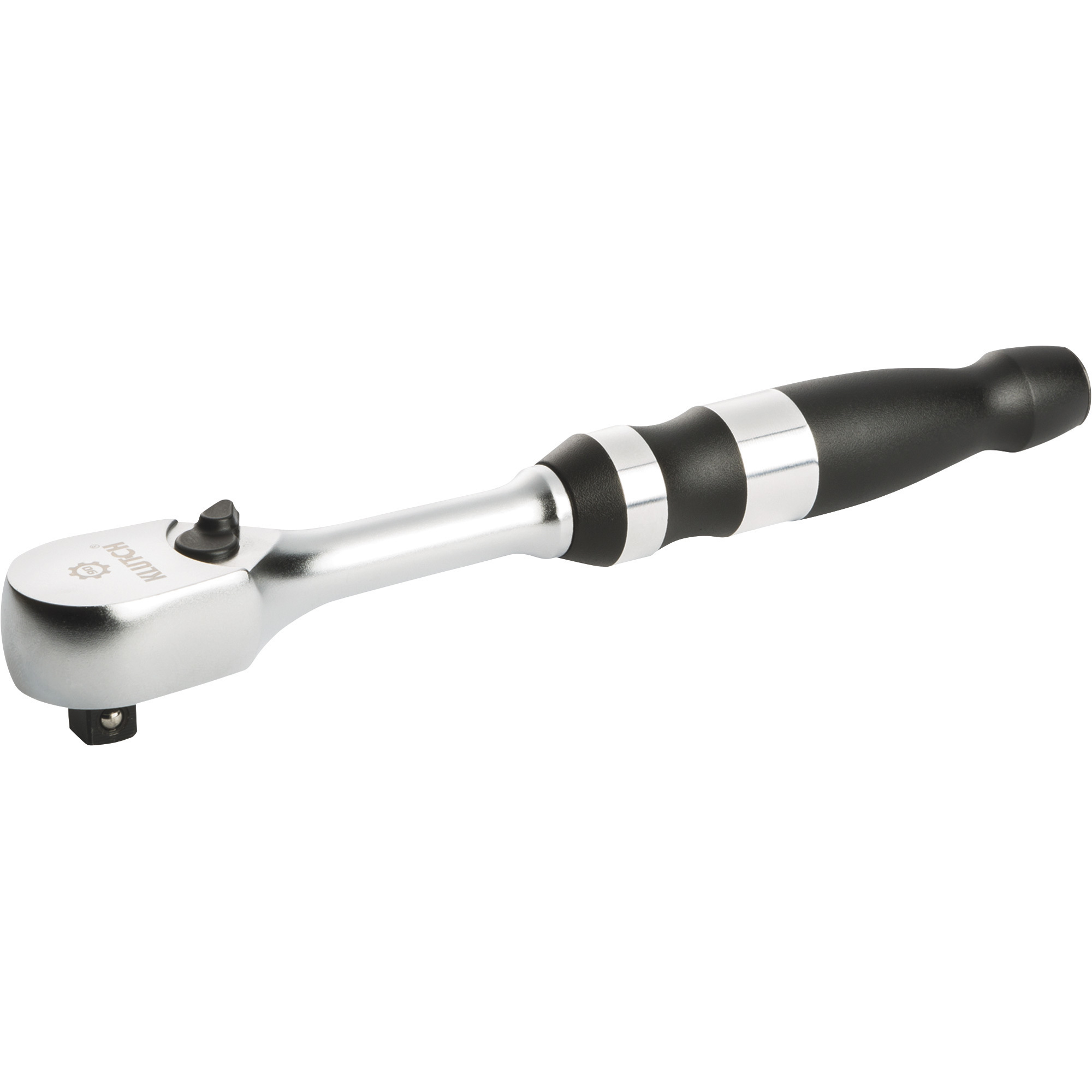 Klutch 6in. Ratchet, 1/4in. Drive, Aluminum Handle